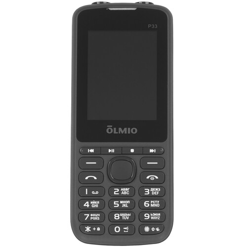 Купить Сотовый телефон Olmio P33 серый  9156951. Характеристики, отзывы и цены в Донецке