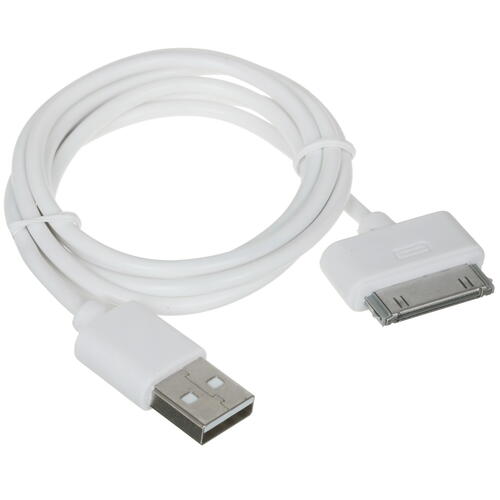 Купить Кабель круглый FinePower 30-pin Apple - USB 2.0 Type-A белый 1 м  4834161. Характеристики, отзывы и цены в Донецке