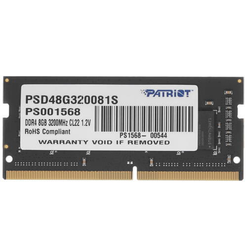 Купить Оперативная память SODIMM Patriot Signature Line [PSD48G320081S] 8 ГБ  1697755. Характеристики, отзывы и цены в Донецке