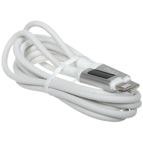 Купить Кабель круглый TFN Lightning 8-pin - USB Type-C белый 1.5 м  5616511. Характеристики, отзывы и цены в Донецке