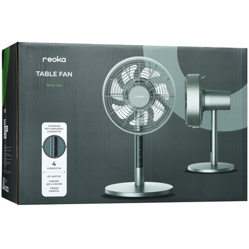 Купить Вентилятор Reoka RKTBF-15DC  серый  9048410. Характеристики, отзывы и цены в Донецке