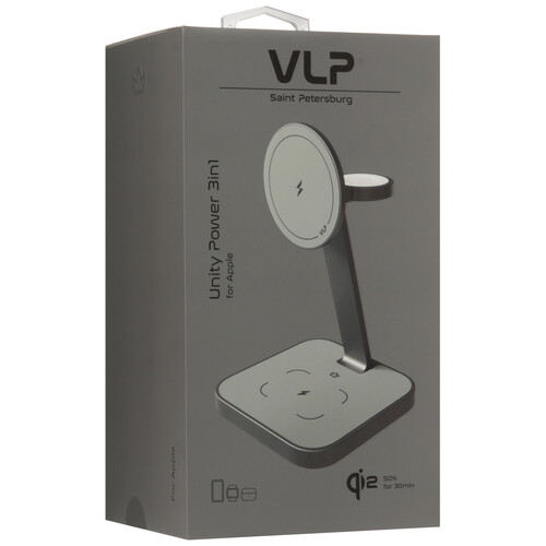 Купить Беспроводное зарядное устройство VLP Unity Power 3 in 1 for Apple бежевый  9263148. Характеристики, отзывы и цены в Донецке