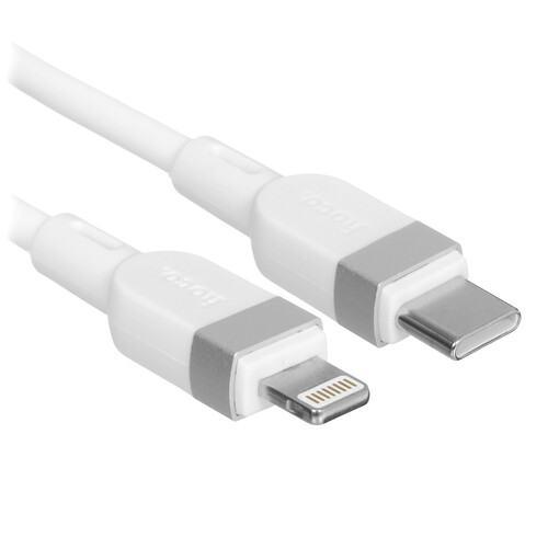 Купить Кабель круглый Hoco Lightning 8-pin - USB Type-C белый 1 м  5603633. Характеристики, отзывы и цены в Донецке