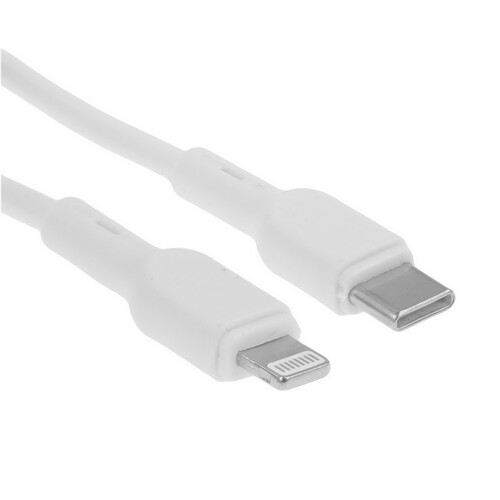 Купить Кабель круглый BoraSCO Lightning 8-pin - USB Type-C белый 2 м  5614055. Характеристики, отзывы и цены в Донецке