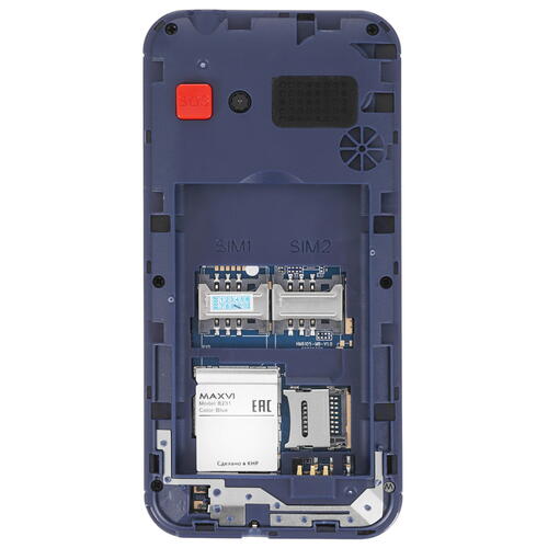 Купить Сотовый телефон Maxvi B231 синий  9936254. Характеристики, отзывы и цены в Донецке