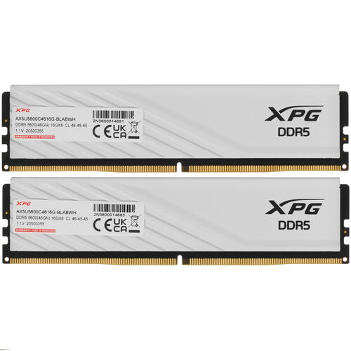 Купить Оперативная память ADATA XPG Lancer Blade [AX5U5600C4616G-DTLABWH] 32 ГБ  5429747. Характеристики, отзывы и цены в Донецке