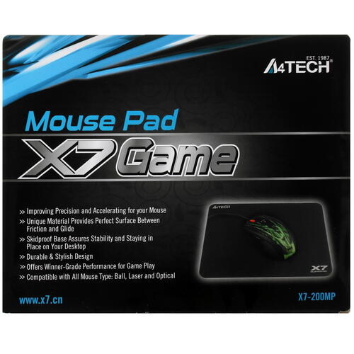 Купить Коврик A4Tech X7-200MP  черный  1044436. Характеристики, отзывы и цены в Донецке