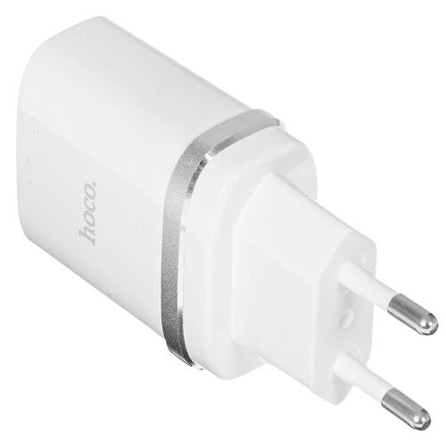 Купить Сетевое зарядное устройство Hoco C12Q Smart белый  5367553. Характеристики, отзывы и цены в Донецке