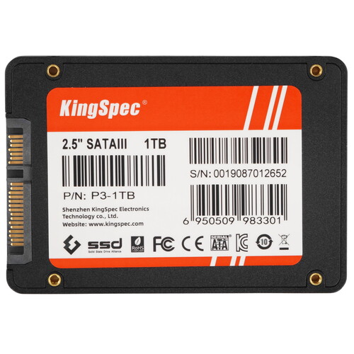 Купить 1024 ГБ 2.5" SATA накопитель KingSpec P3-1TB  9907633. Характеристики, отзывы и цены в Донецке
