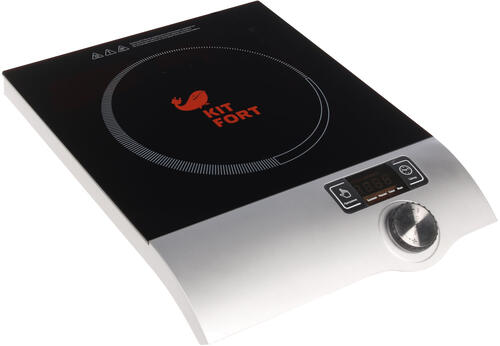 Купить Плита компактная электрическая Kitfort KT-108 черный  1009391. Характеристики, отзывы и цены в Донецке