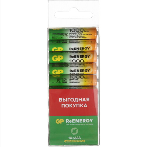 Купить Аккумулятор GP 100AAAHC-CRB10 950 мА*ч  5634206. Характеристики, отзывы и цены в Донецке