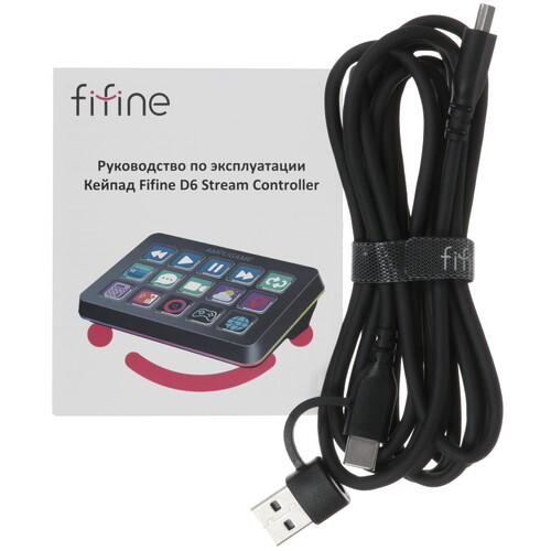 Купить Контроллер для стриминга проводной Fifine D6 Stream Controller  5485296. Характеристики, отзывы и цены в Донецке