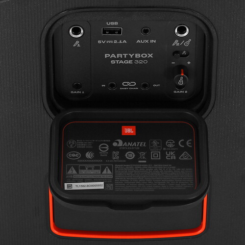 Купить Портативная аудиосистема JBL PartyBox Stage 320, черный  5467534. Характеристики, отзывы и цены в Донецке