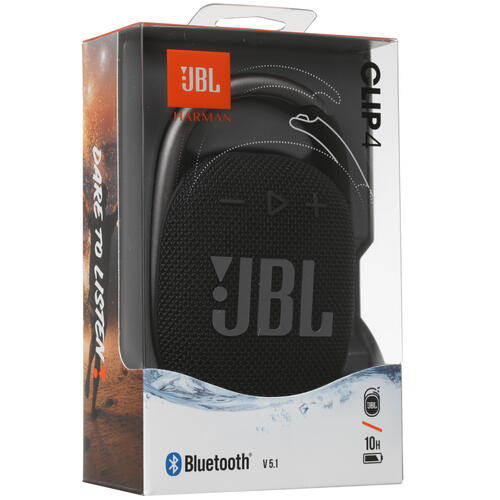 Купить Портативная колонка JBL CLIP 4, черный  4772786. Характеристики, отзывы и цены в Донецке