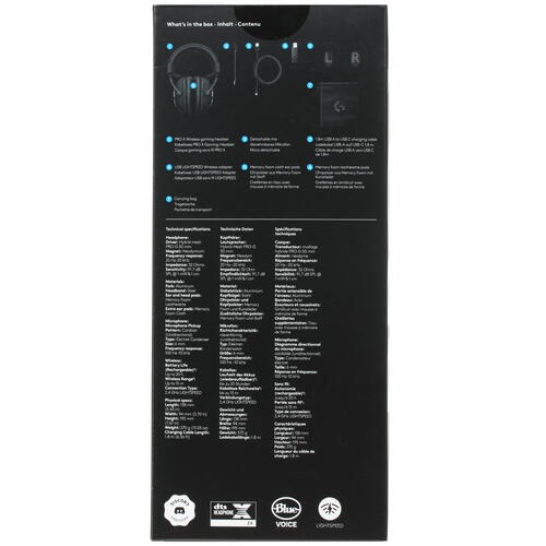 Купить Беспроводные/проводные наушники Logitech G PRO X Wireless черный 2020  1694751. Характеристики, отзывы и цены в Донецке