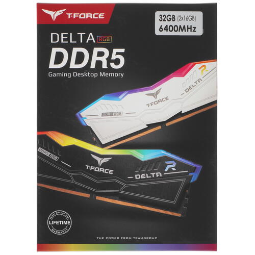 Купить Оперативная память Team Group T-Force Delta RGB [FF4D532G6400HC40BDC01] 32 ГБ  4891428. Характеристики, отзывы и цены в Донецке