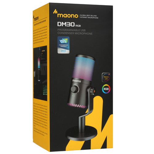 Купить Микрофон Maono DM30 RGB белый  5402761. Характеристики, отзывы и цены в Донецке