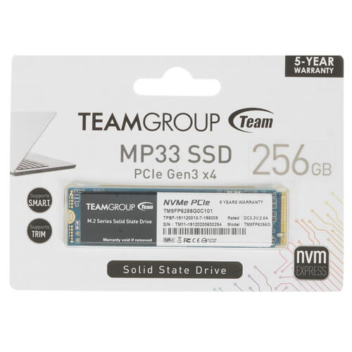 Купить 256 ГБ M.2 NVMe накопитель TEAMGROUP MP33 [TM8FP6256G0C101]  1607159. Характеристики, отзывы и цены в Донецке