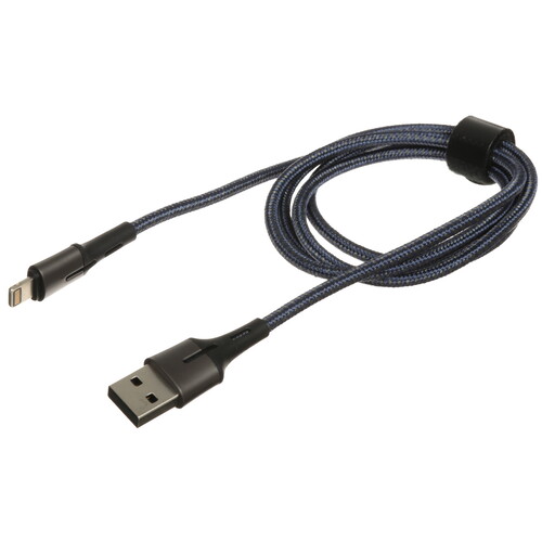 Купить Кабель круглый ВСЕГАЗИН Lightning 8-pin - USB 2.0 Type-A синий 1 м  5482493. Характеристики, отзывы и цены в Донецке