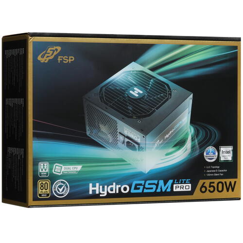 Купить Блок питания FSP HYDRO GSM LITE PRO 650W  5437311. Характеристики, отзывы и цены в Донецке