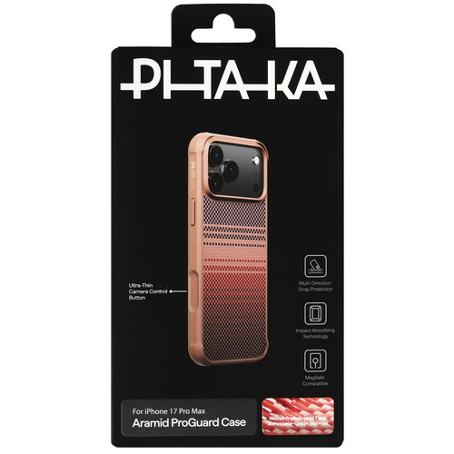 Купить Накладка  Pitaka Aramid ProGuard Case для Apple iPhone 17 Pro Max коричневый/бежевый, оранжевый, серый, черный  5641012. Характеристики, отзывы и цены в Донецке