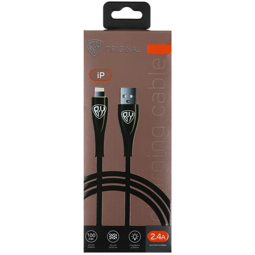 Купить Кабель круглый BY Lightning 8-pin - USB 2.0 Type-A зеленый 1 м  5482270. Характеристики, отзывы и цены в Донецке