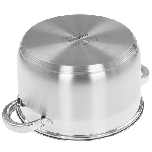 Купить Кастрюля Appetite Rondy SH07503 5 л 22 см серый  9294715. Характеристики, отзывы и цены в Донецке