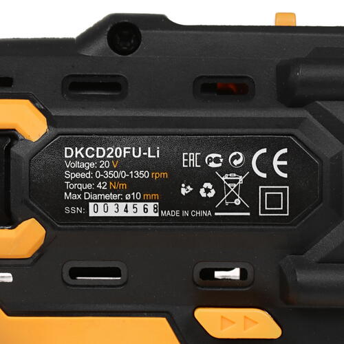 Купить Дрель-шуруповерт DEKO DKCD20FU-Li 063-4102  5304370. Характеристики, отзывы и цены в Донецке