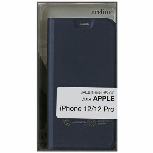 Купить Чехол-книжка  Aceline Kors для Apple iPhone 12/ 12 Pro синий  4722757. Характеристики, отзывы и цены в Донецке