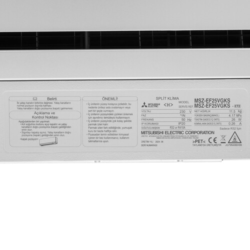 Купить Кондиционер настенный сплит-система Mitsubishi Electric MSZ-EF25VGKS/MUZ-EF25VG серебристый  5341875. Характеристики, отзывы и цены в Донецке