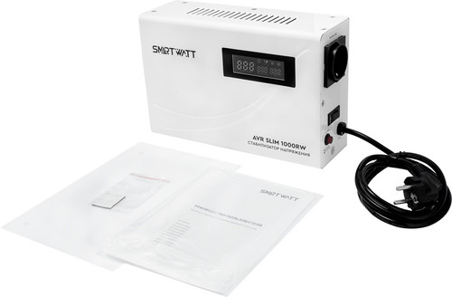 Купить Стабилизатор напряжения SMARTWATT AVR SLIM 1000RW  9098952. Характеристики, отзывы и цены в Донецке