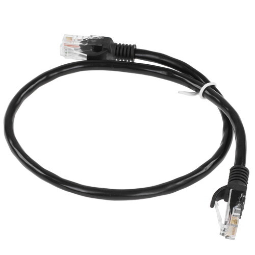 Купить Патч-корд Cablexpert PP6U-0.5M/BK  9154465. Характеристики, отзывы и цены в Донецке