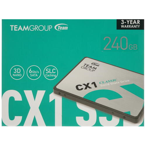 Купить 240 ГБ 2.5" SATA накопитель TEAMGROUP CX1 [T253X5240G0C101]  4738321. Характеристики, отзывы и цены в Донецке
