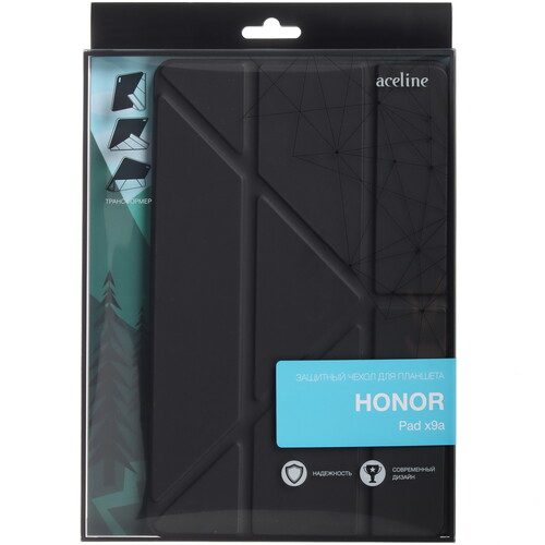 Купить Чехол-книжка Aceline Origami для HONOR Pad X9a черный  5628638. Характеристики, отзывы и цены в Донецке