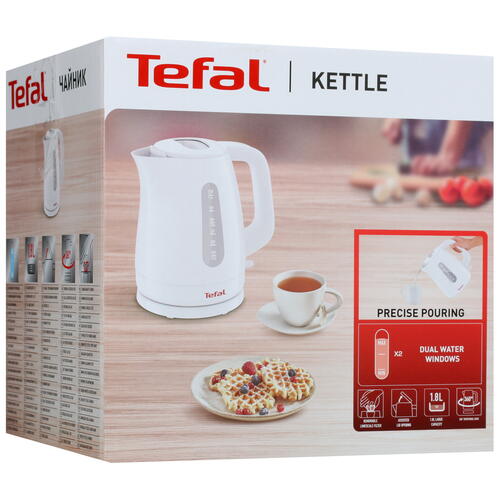 Купить Электрочайник Tefal Delfini Up KO172130 белый  1694924. Характеристики, отзывы и цены в Донецке