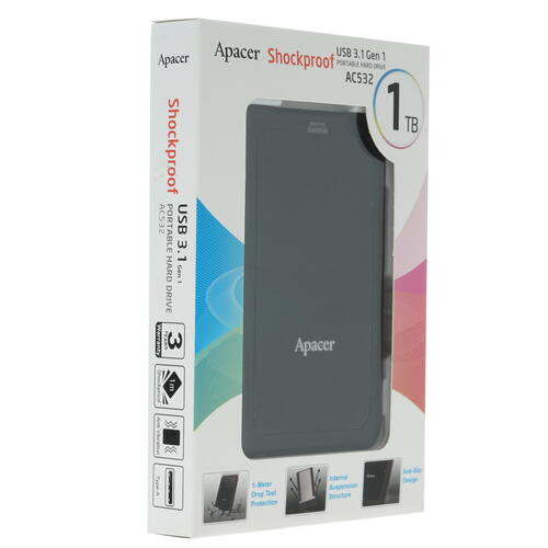 Купить 1 ТБ Внешний HDD Apacer AC532  1233676. Характеристики, отзывы и цены в Донецке