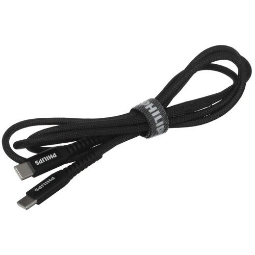 Купить Кабель круглый PHILIPS USB Type-C - USB Type-C черный 1.2 м  5492631. Характеристики, отзывы и цены в Донецке