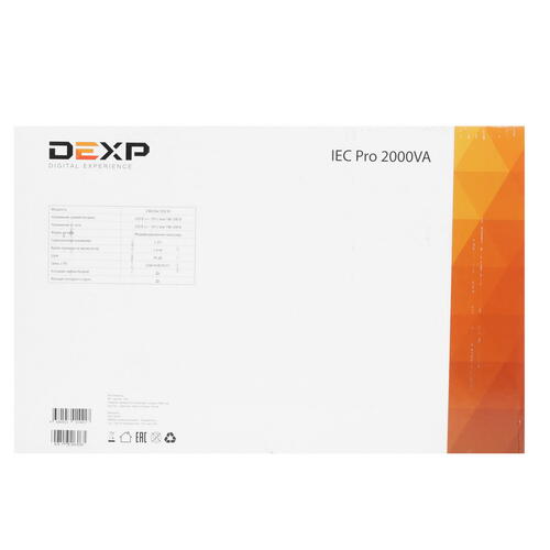 Купить ИБП DEXP IEC Pro 2000VA  1236936. Характеристики, отзывы и цены в Донецке