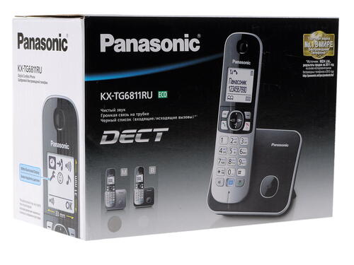 Купить Телефон беспроводной (DECT) Panasonic KX-TG6811RUM  0168971. Характеристики, отзывы и цены в Донецке