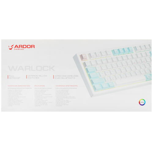 Купить Клавиатура  проводная + беспроводная ARDOR GAMING Warlock  5061385. Характеристики, отзывы и цены в Донецке