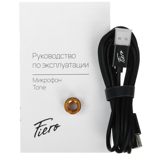 Купить Микрофон Fiero Tone черный  9072951. Характеристики, отзывы и цены в Донецке
