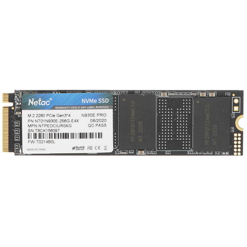 Купить 256 ГБ M.2 NVMe накопитель Netac N930E Pro [NT01N930E-256G-E4X]  4715958. Характеристики, отзывы и цены в Донецке