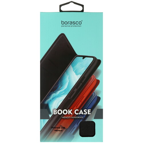 Купить Чехол-книжка  BoraSCO для Motorola Moto G55 черный  5628691. Характеристики, отзывы и цены в Донецке