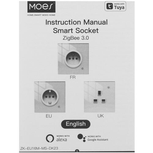 Купить Умная розетка MOES ZK-EU  5635801. Характеристики, отзывы и цены в Донецке