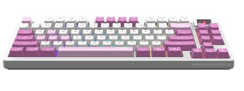 Купить Клавиатура проводная + беспроводная FORGE GK600 TKL WIRELESS VIOLET  5628624. Характеристики, отзывы и цены в Донецке