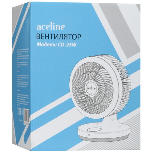 Купить Вентилятор Aceline CD-25W  белый  5433013. Характеристики, отзывы и цены в Донецке
