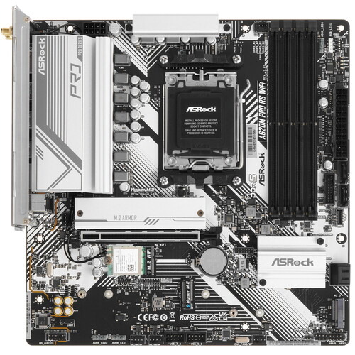 Купить Материнская плата ASRock A620M Pro RS WiFi  5417158. Характеристики, отзывы и цены в Донецке