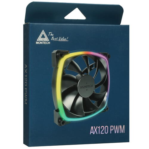 Купить Вентилятор Montech AX 120 PWM  черный  5086200. Характеристики, отзывы и цены в Донецке