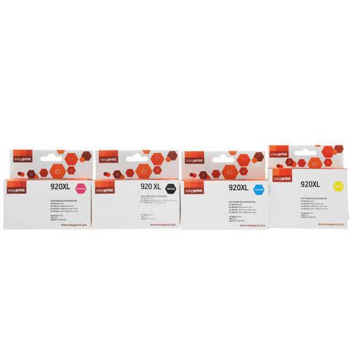 Купить Набор картриджей EasyPrint IH-920XL_SET голубой, желтый, пурпурный, черный  9115289. Характеристики, отзывы и цены в Донецке