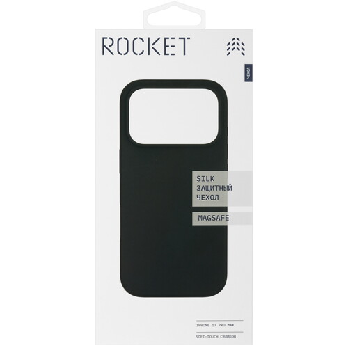 Купить Накладка  Rocket Silk для Apple iPhone 17 Pro Max черный  5639100. Характеристики, отзывы и цены в Донецке